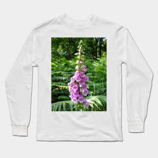 Pink Foxglove Long Sleeve T-Shirt